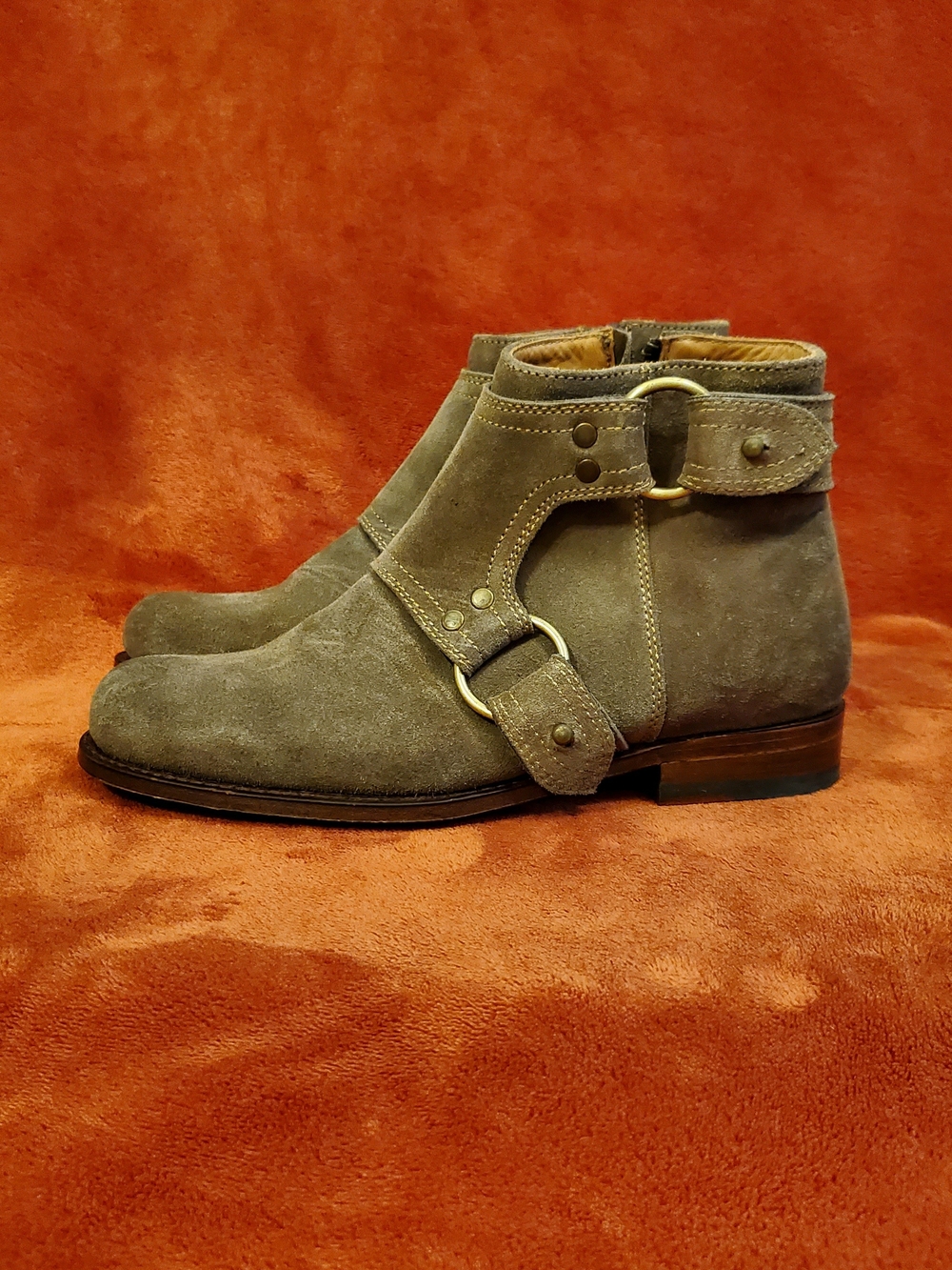 Ariat Brown Womens Suede Leather Harness Boots